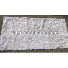 top quality natural white color tianjin lamb fur plate